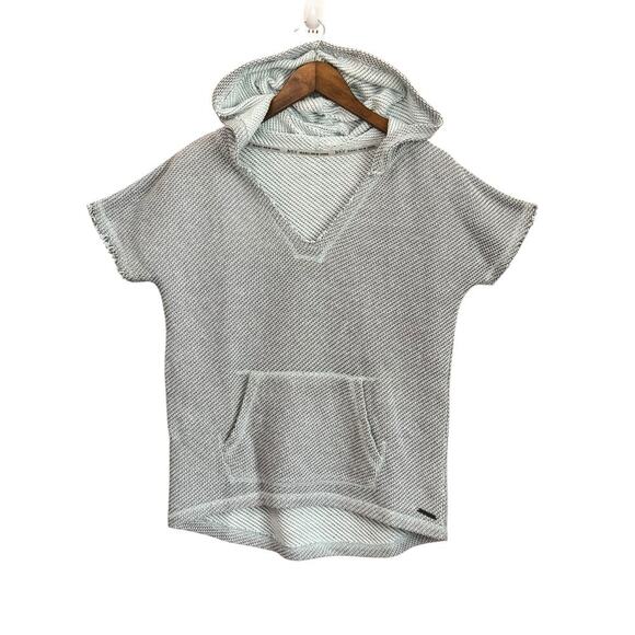 Marc New York Performance Short Sleeve Knit Hoodie  M | Light blue Pullover m - Picture 1 of 8